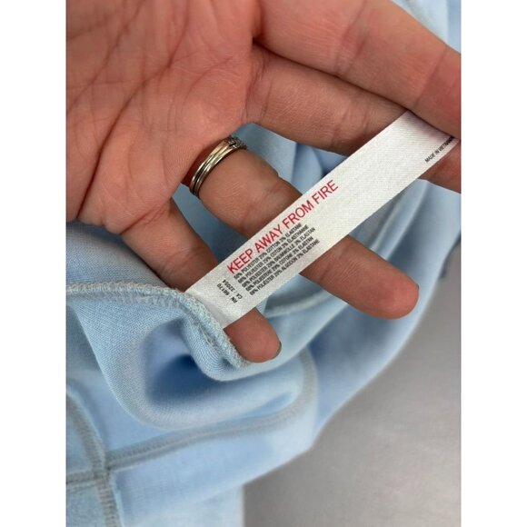 Urban Outfitters Out from Under women's small blue long sleeve cropped fuzzy top - Picture 10 of 11